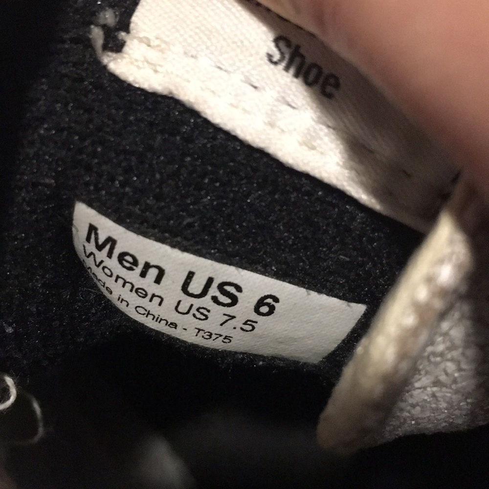 VANS white crackle high top sneakers 7.5 - Picture 7 of 8